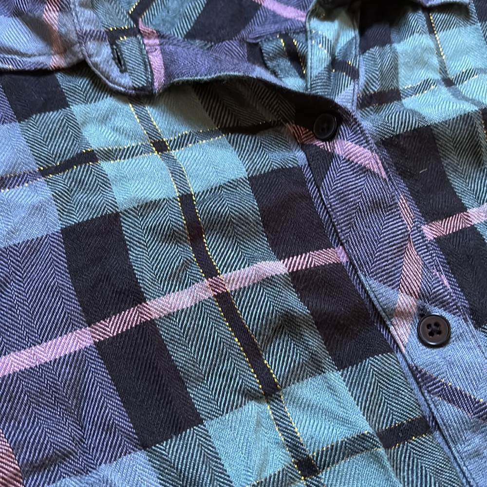 Rails Teal/Pink Hunter Plaid Button Down Shirt - image 6